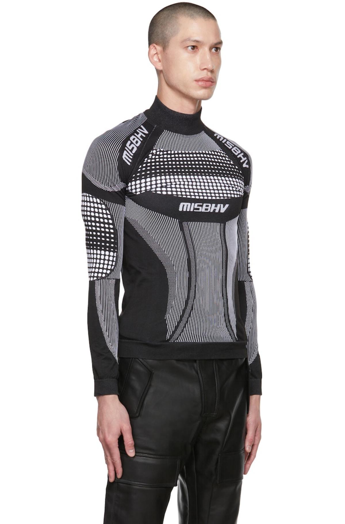 MISBHV Black & White Sport Active Turtleneck Garmentory