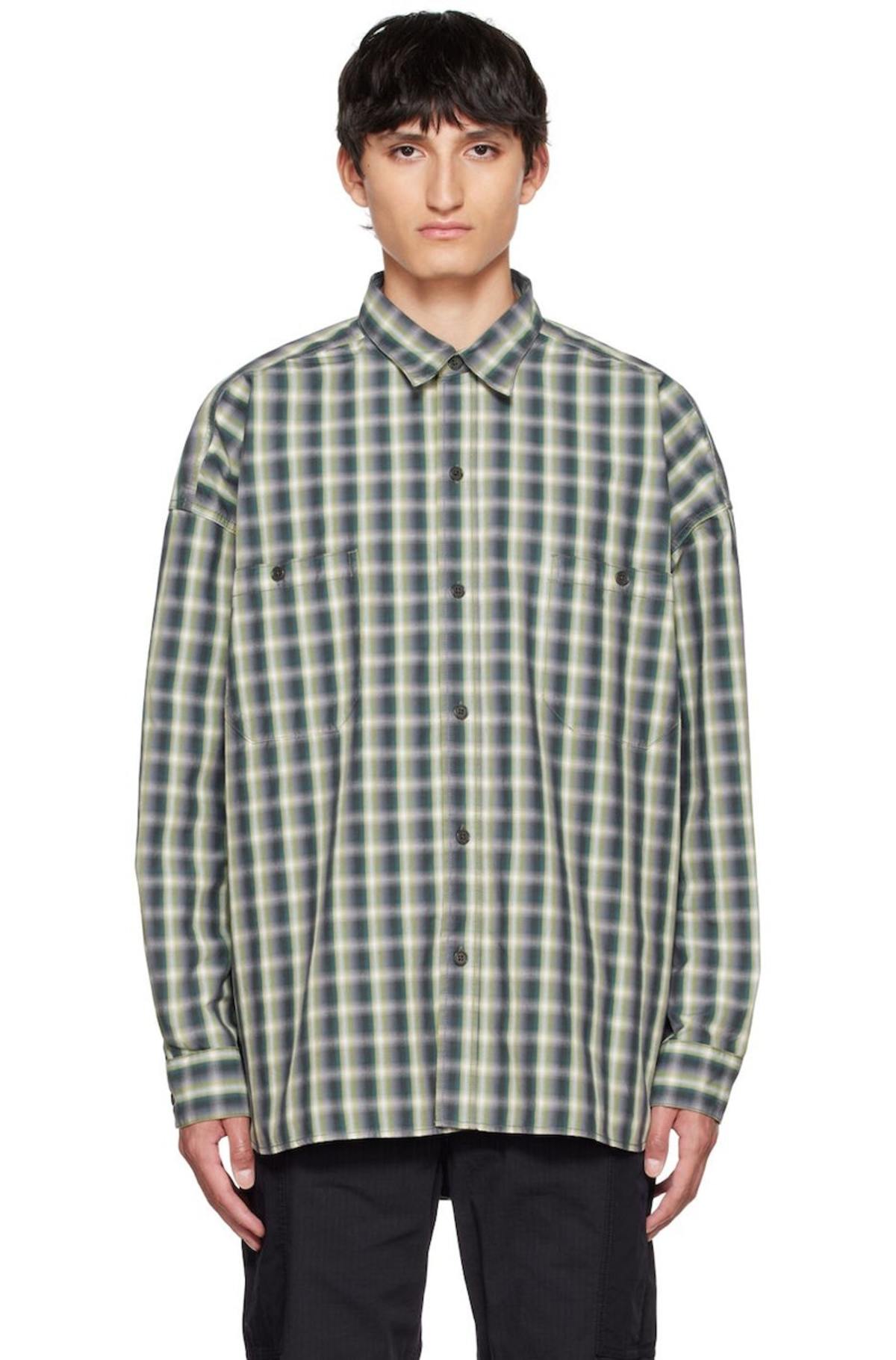 Nanamica Multicolor Check Deck Shirt - Khaki | Garmentory
