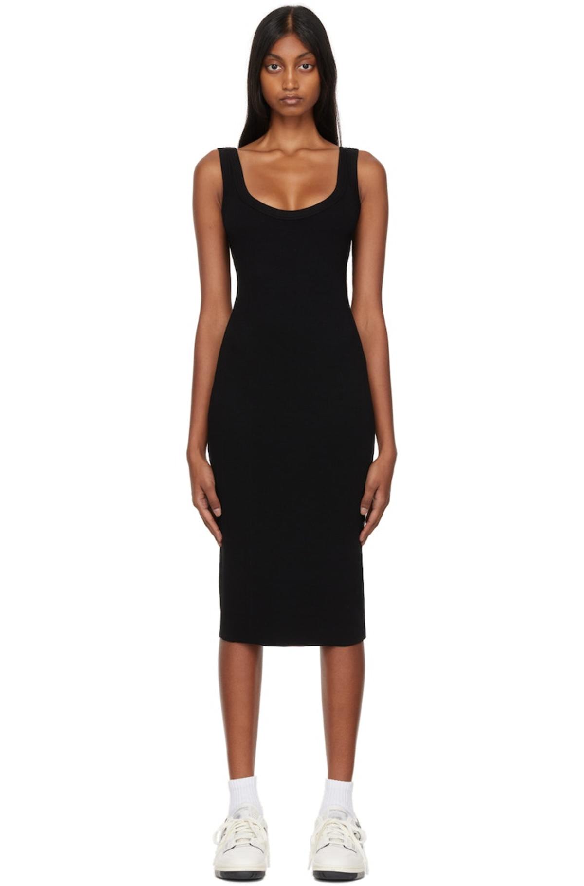 cotton citizen verona midi dress COTTON CITIZEN Verona Spaghetti Maxi Dress in Lapis Cast