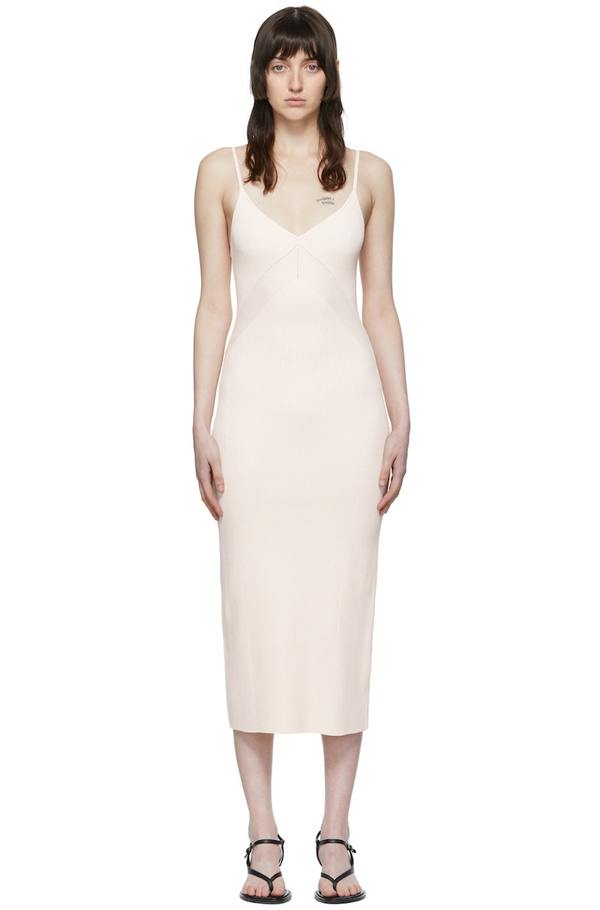 Rag & Bone Off-White Viscose Midi Dress - Ivory | Garmentory