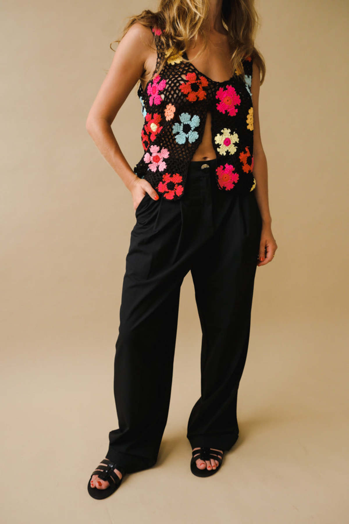 Tach Clothing Ashete Crochet Top Multi Garmentory