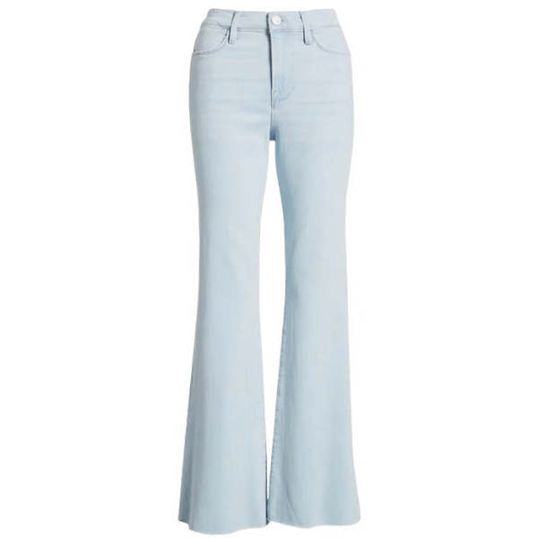 【関税込み】FRAME ホワイト Le Easy Flare ジーンズ Le Easy Flare - Blanc - Frame Denim – Twist Fashions Inc.