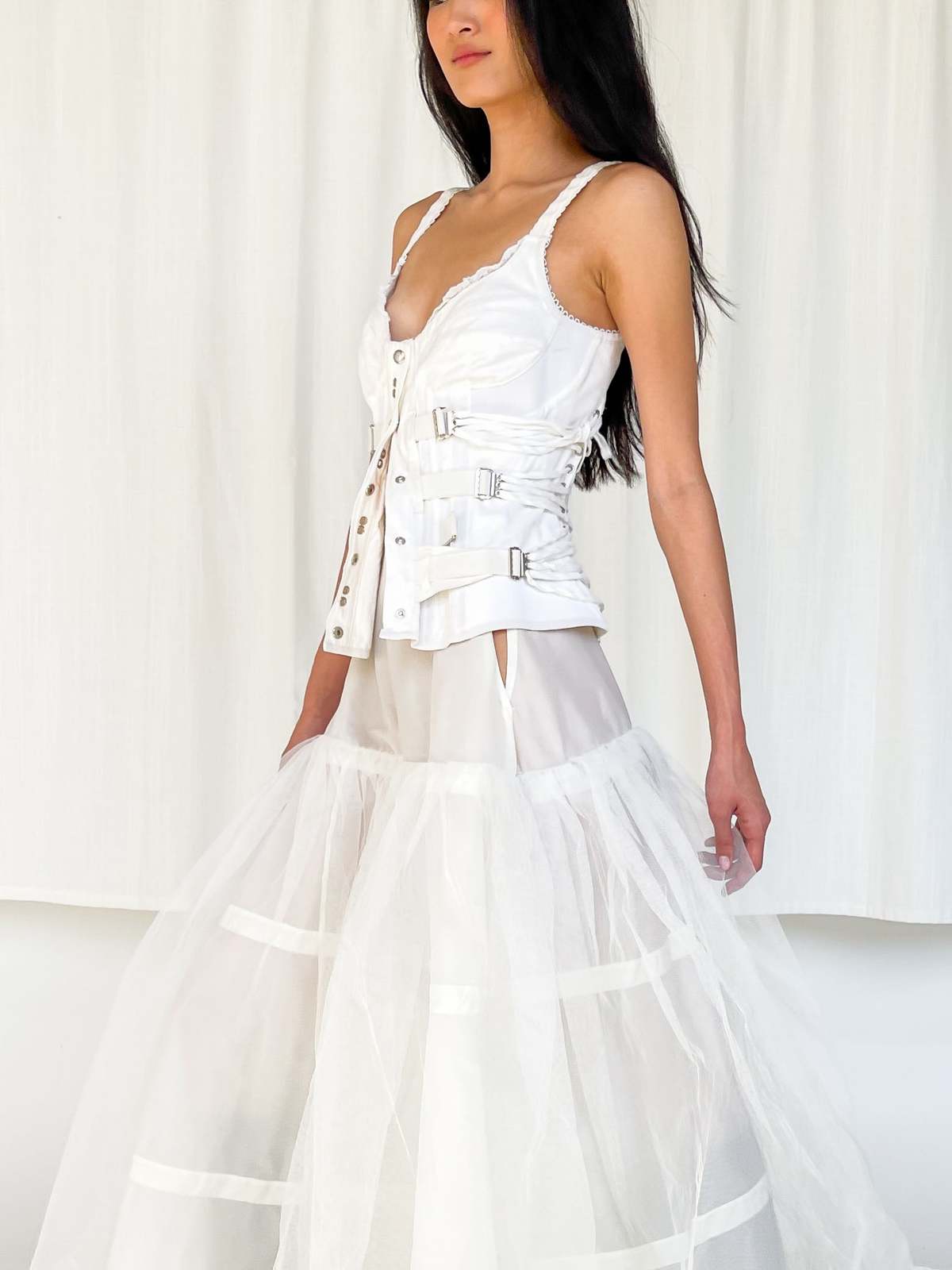 Dolce & Gabbana Lace-Up Corset - White | Garmentory
