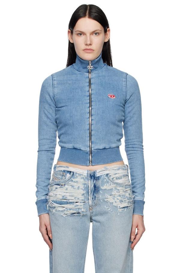 Diesel D-Emy Zip-Up Sweater - Denim | Garmentory