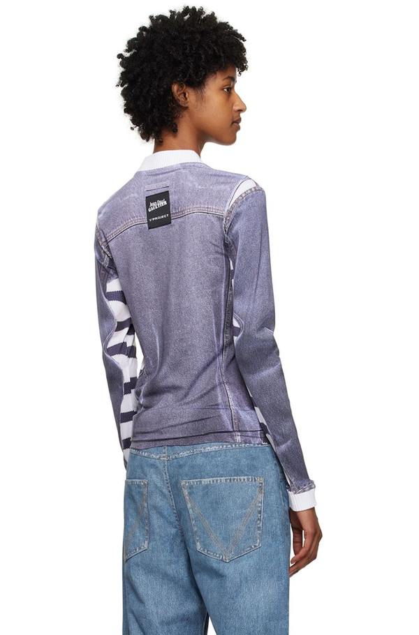 Y/Project Jean Paul Gaultier Edition Trompe L'Oeil Denim Jacket T