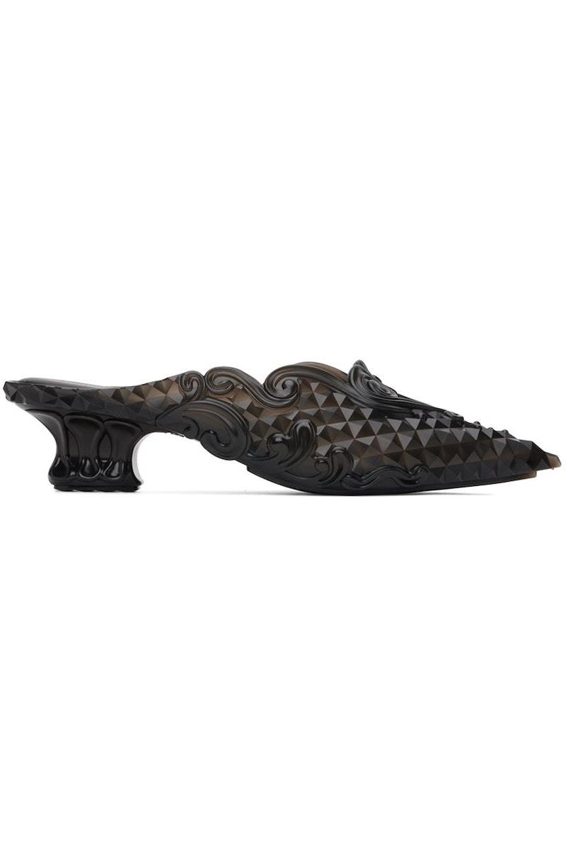 Y/Project Melissa Edition Melissa Point Mules - Black