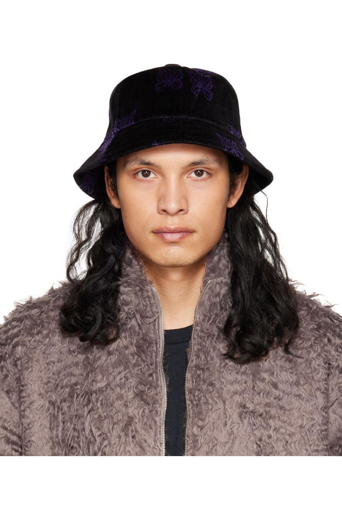 Needles Papillon Bucket Hat - Black | Garmentory