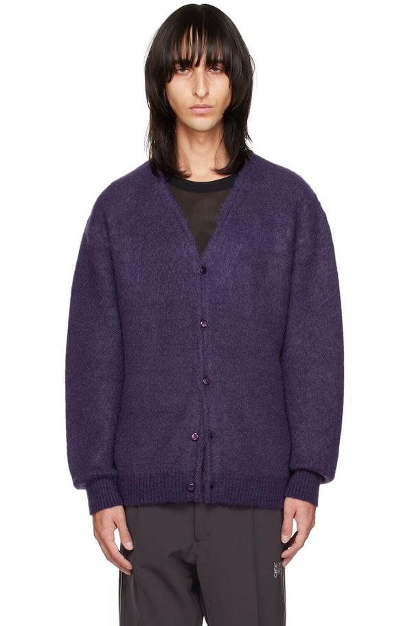 Needles Y Neck Cardigan - Purple | Garmentory