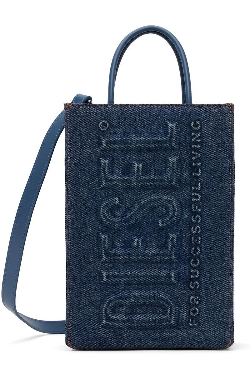 Diesel DSL Shopper 3D M X Tote Navy Garmentory
