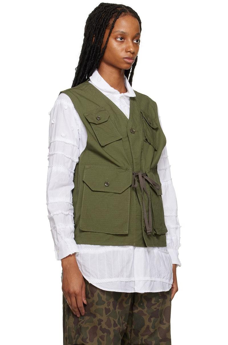 トップス Engineered Garments C-1 Vest 2025ss Engineered Garments Khaki C-1 Vest - Olive | Garmentory
