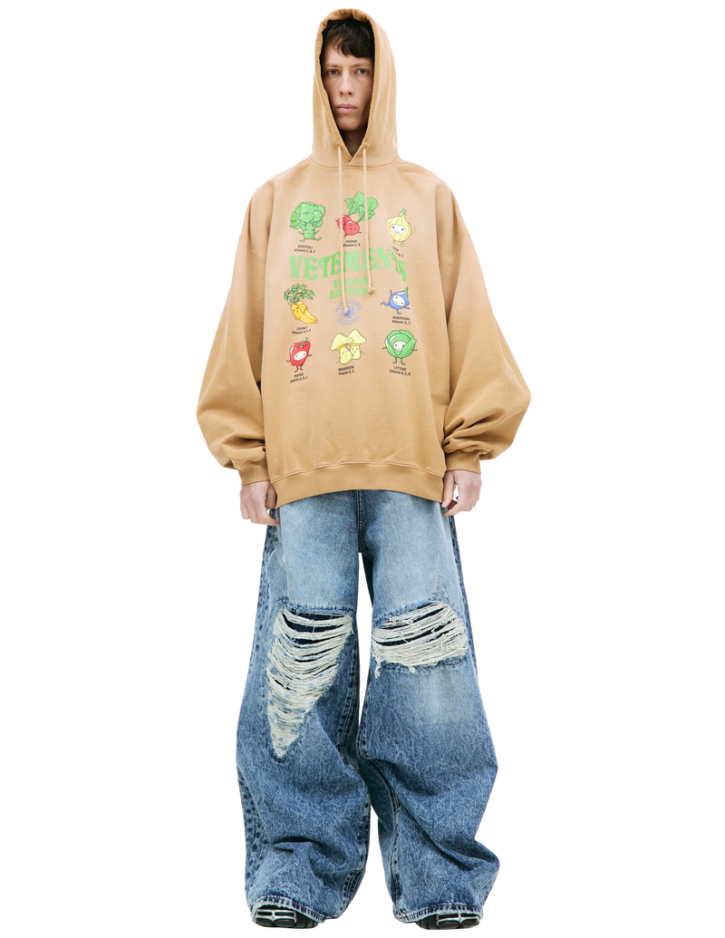 トップス VETEMENTS vegan edition hoodie VETEMENTS - Vegan Logo Hoodie — SUPERMRKT