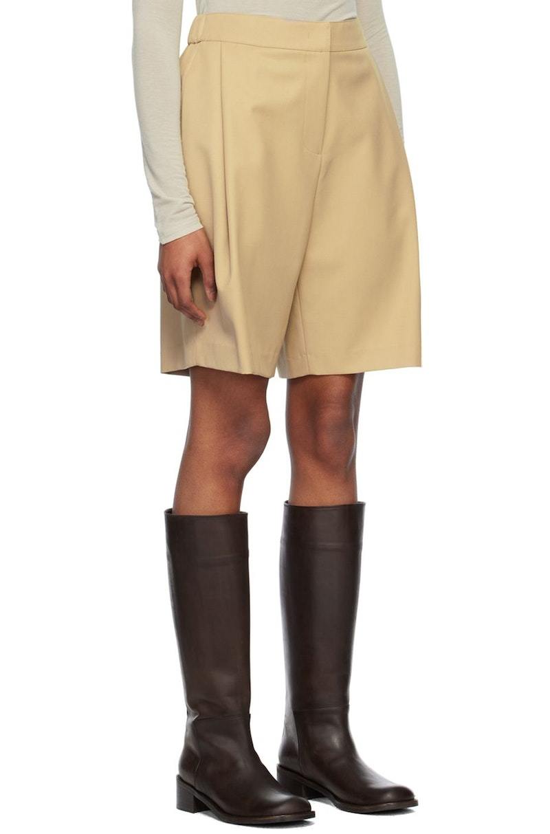 AMOMENTO Garconne Shorts - Beige | Garmentory
