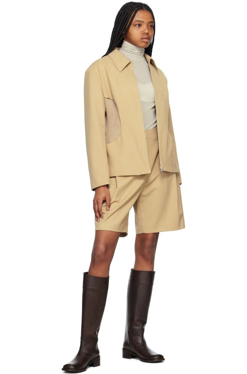 AMOMENTO Garconne Shorts - Beige | Garmentory