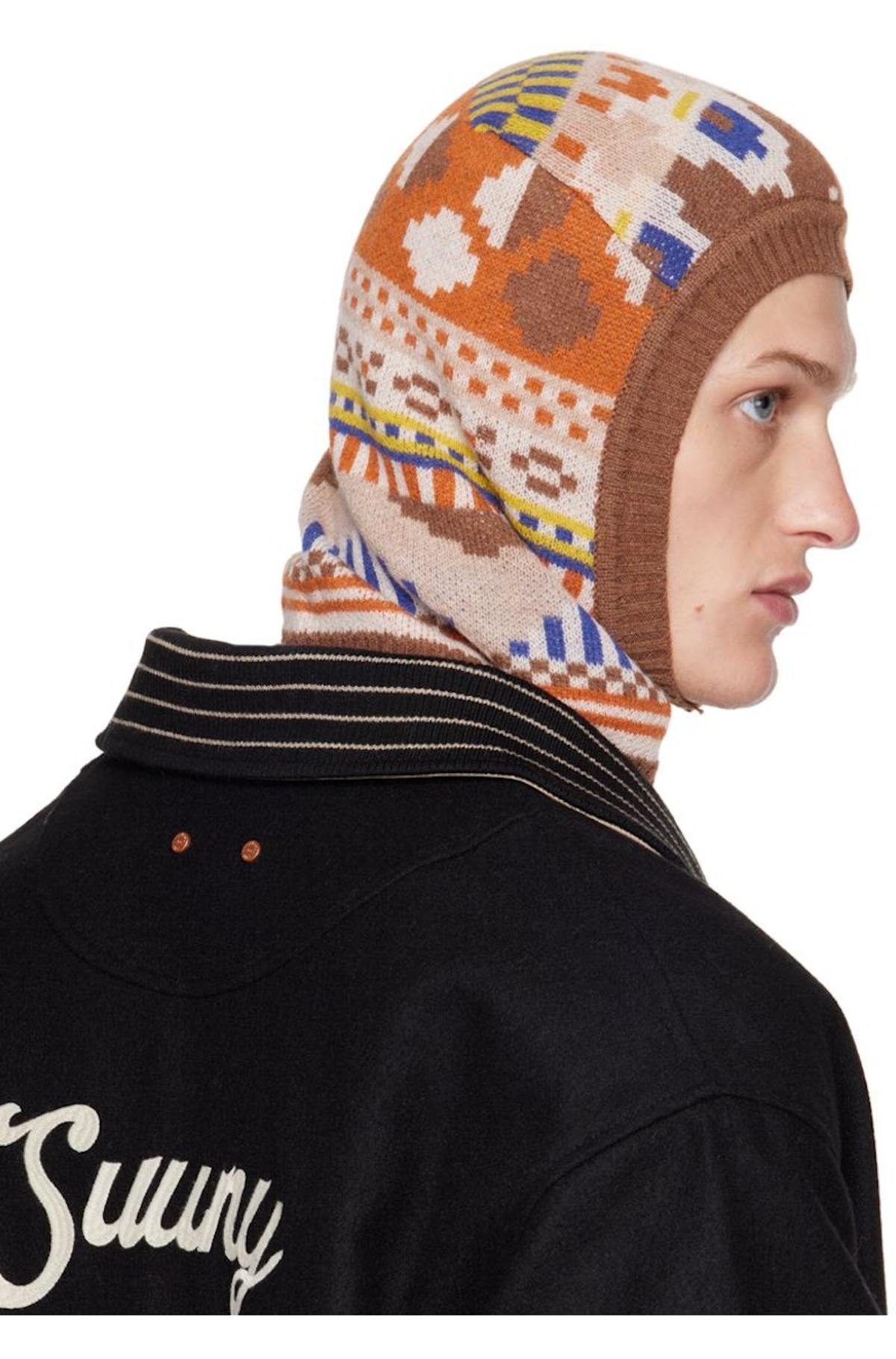 帽子 HENRIK VIBSKOV fringe Knit hood HENRIK VIBSKOV fringe Knit hood