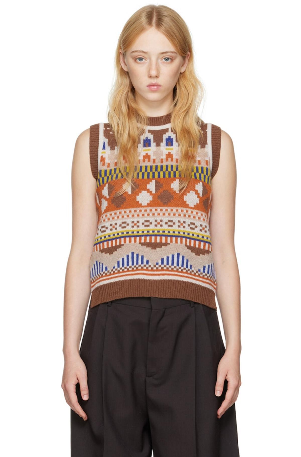 Henrik Vibskov Space Vest - Brown | Garmentory