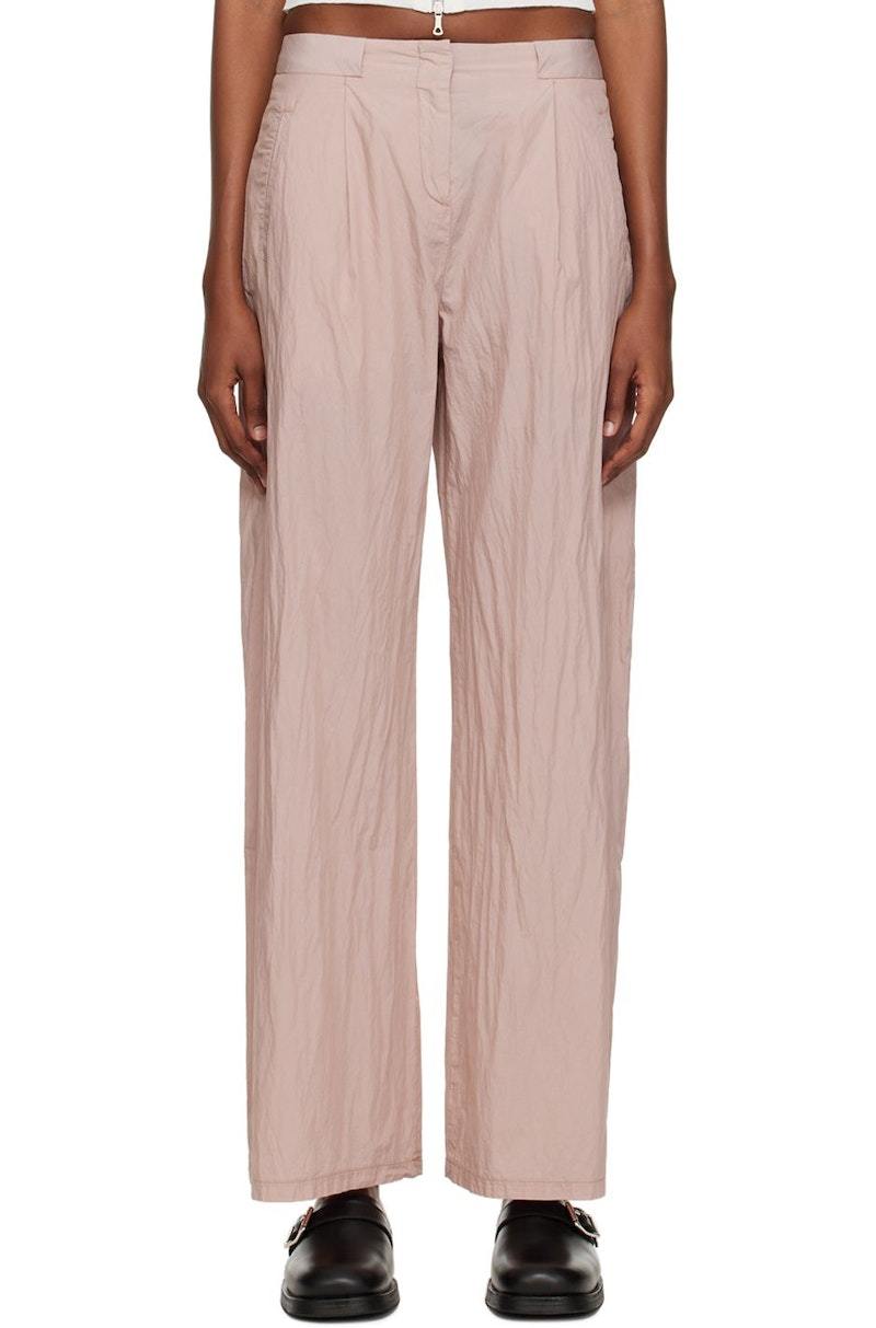 OUR LEGACY|PANTS (SERENE TROUSER Lust Parachute Poplin Our Legacy Serene Trousers - Lust Parachute Popli | Garmentory