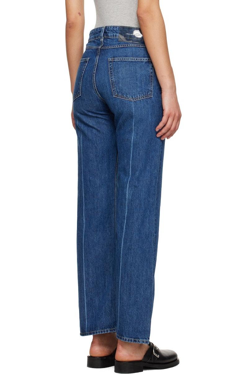 ☆人気☆【OUR LEGACY】☆BOOT CUT Mid Blue Crease Denim☆ OUR LEGACY | 70S CUT / MID BLUE CREASE DENIM フレアデニム