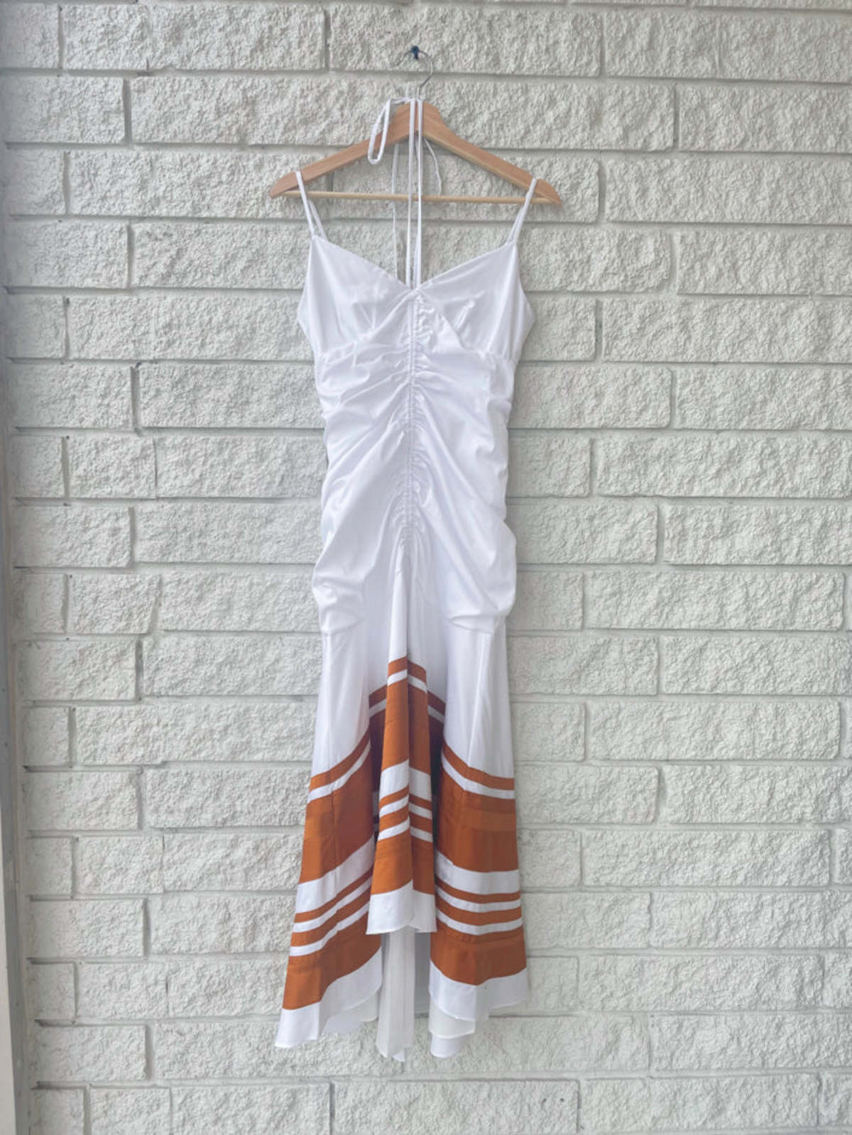 Veronica Beard FITZ DRESS - WHITE/GOLDEN SAND - Image 2 of 4
