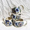 Victoria Savka Blue Pansies Mug - Thumbnail 1