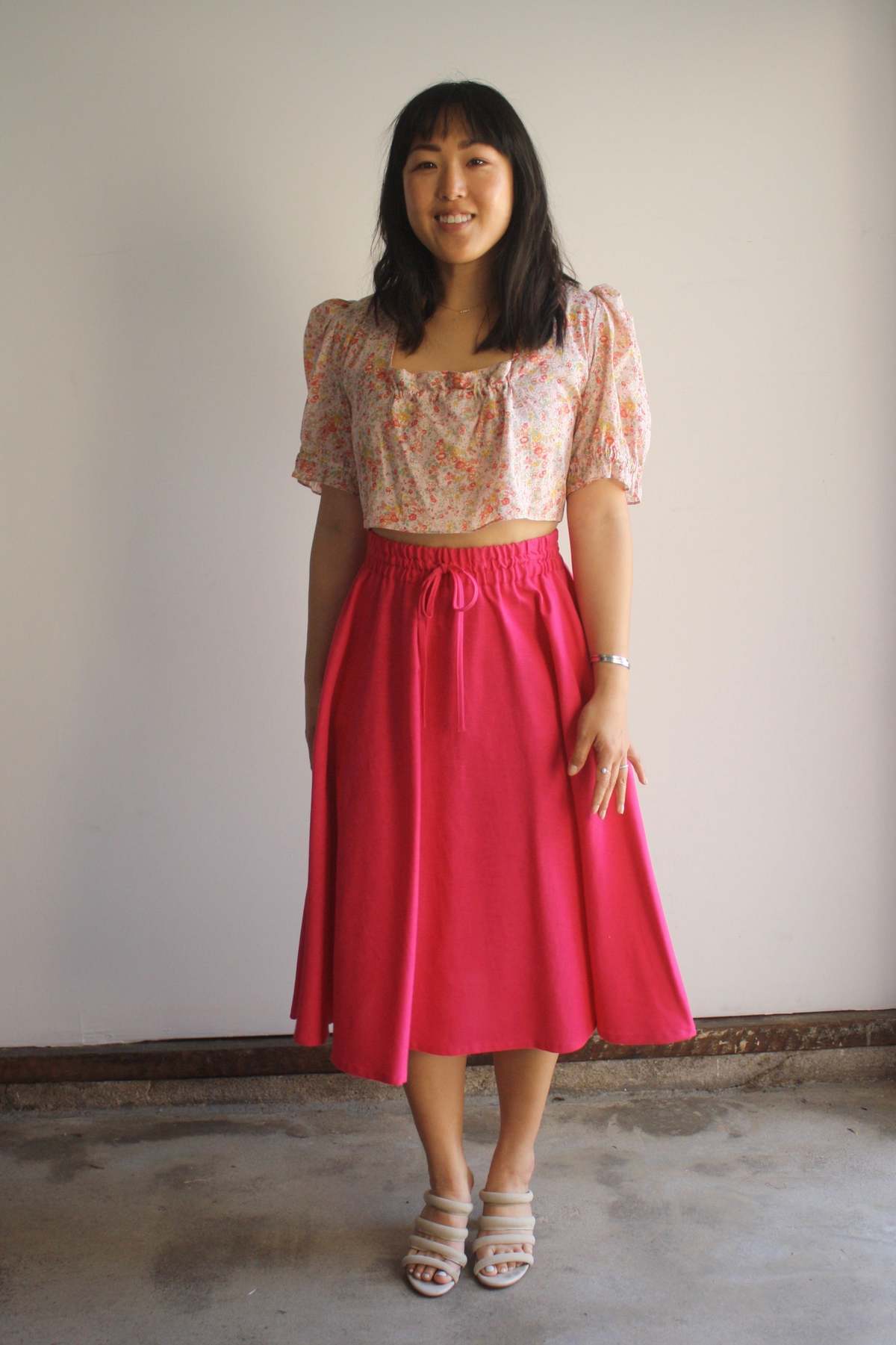 Myrtle Cindy Crop Blouse - Carnation - Image 4 of 9