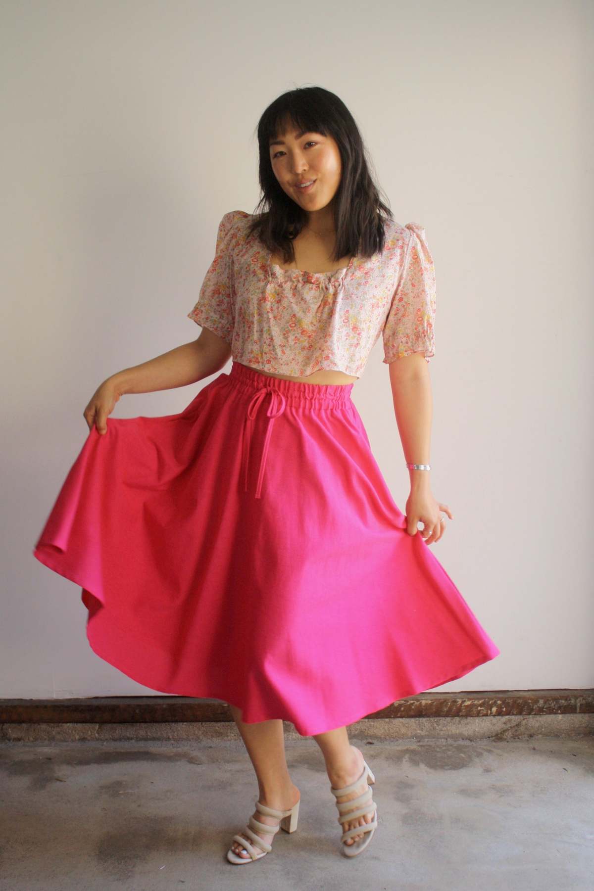 Myrtle Cindy Crop Blouse - Carnation - Image 5 of 9