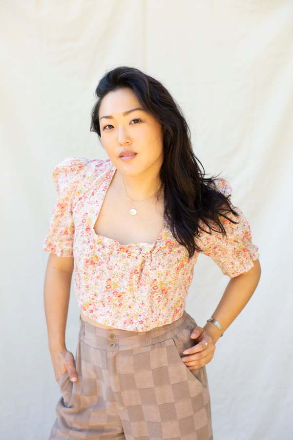Myrtle Cindy Crop Blouse - Carnation