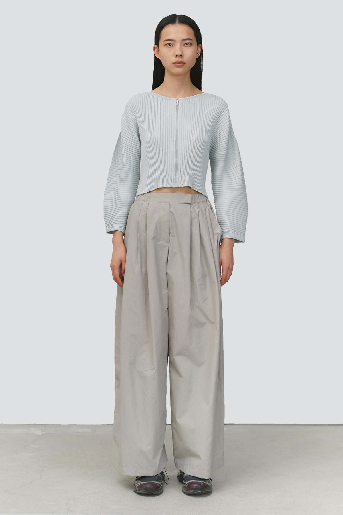 [AMOMENTO] THREE TUCK BANDING パンツ★新作・25SS★関税込み★ THREE TUCK BANDING PANTS-スリータックバンディングパンツ