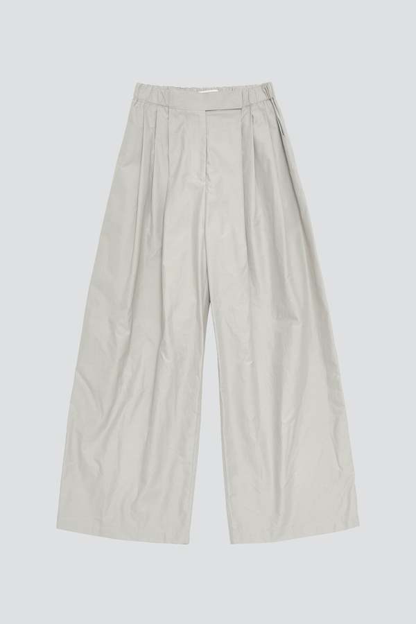 Amomento Popup Three Tuck Banding Pants - Grey | Garmentory