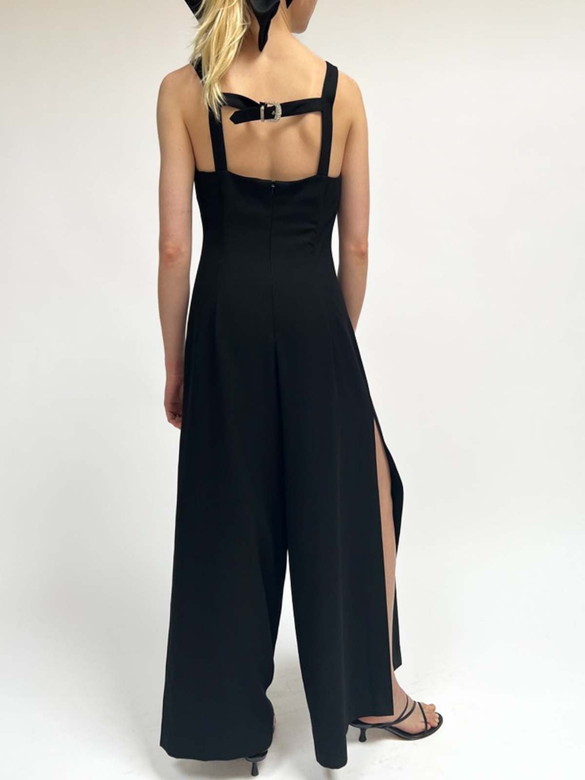 Sparkle And Shine Rhinestone Jumpsuit Black