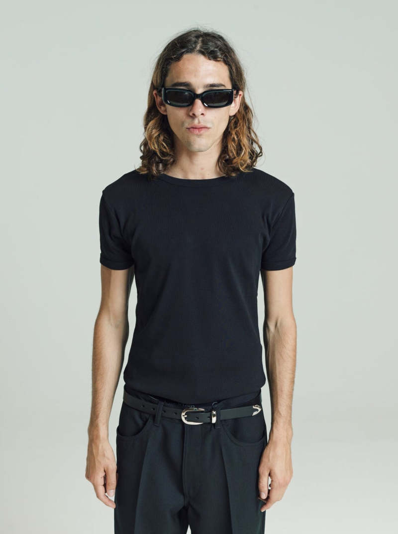 Second Layer BABY BAGGY TEE LA ROSA 黒 XL SECOND LAYER BABY BAGGY