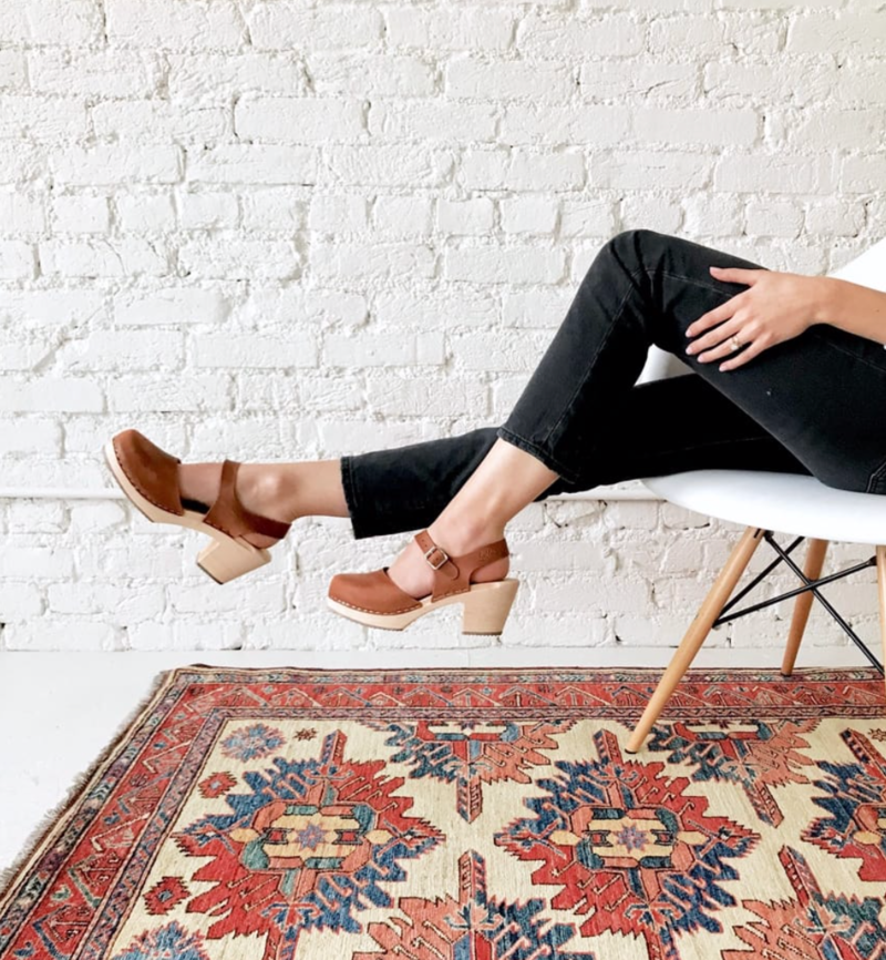 Lotta from Stockholm Highwood Brown Oiled Nubuck Clog Light Base