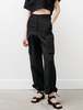 Hache Linen Cargo Pants - Black - Thumbnail 2