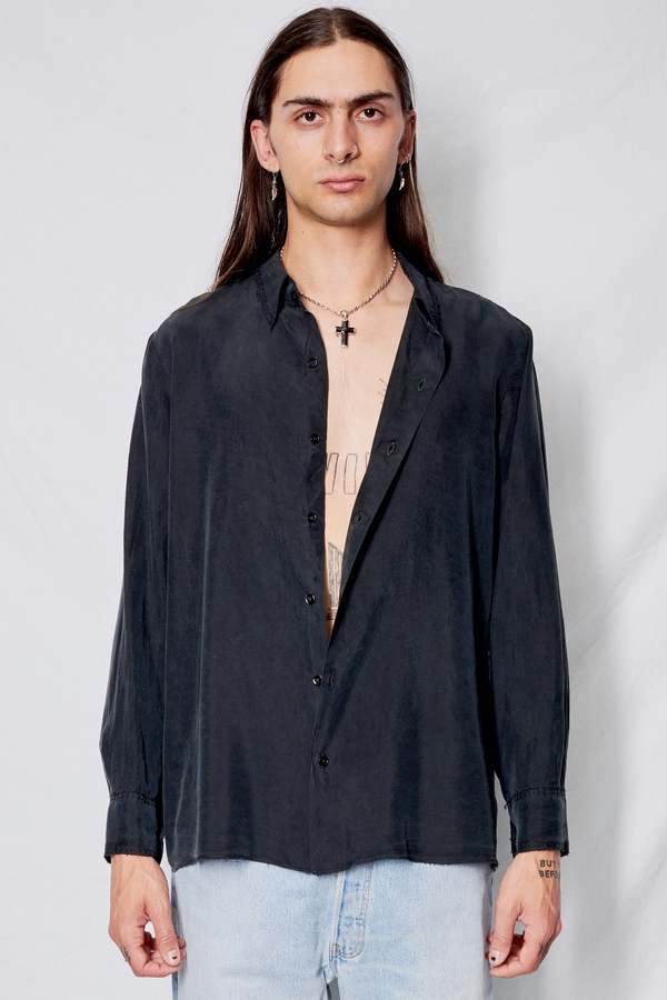 Gabriela Coll Garments Silk No197 Shirt - Black | Garmentory