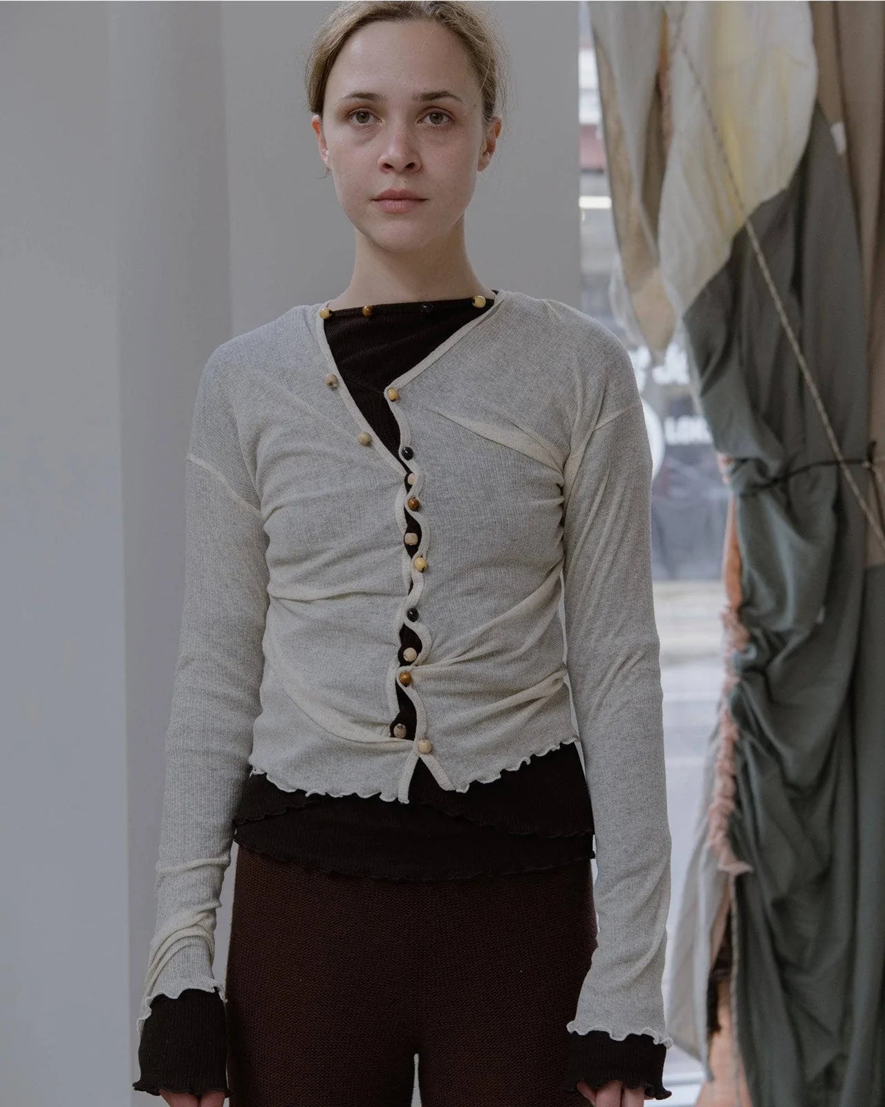 Tav Cardigan in Assortment | Recycled denim rib | en | Baserange