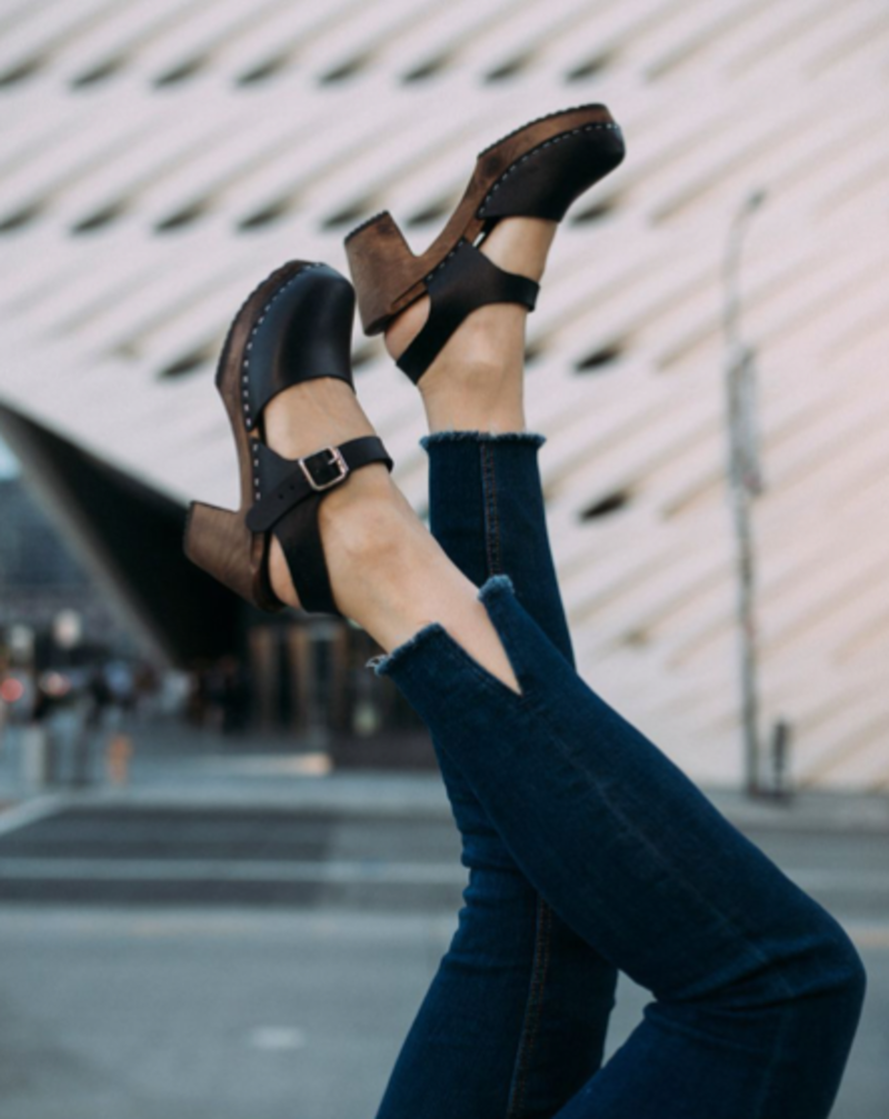 Lotta from Stockholm Highwood Clog Black/Brown Base