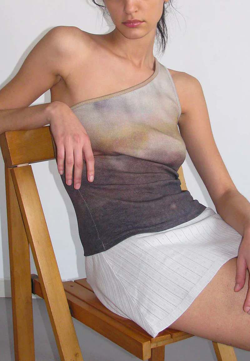 トップス palomawool CANETE TOP Paloma Wool Brown & Khaki Cañete Tank Top Paloma Wool