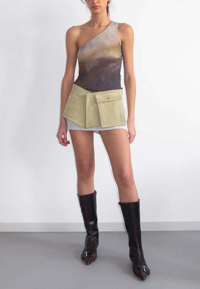 トップス palomawool CANETE TOP Paloma Wool Brown & Khaki Cañete Tank Top Paloma Wool
