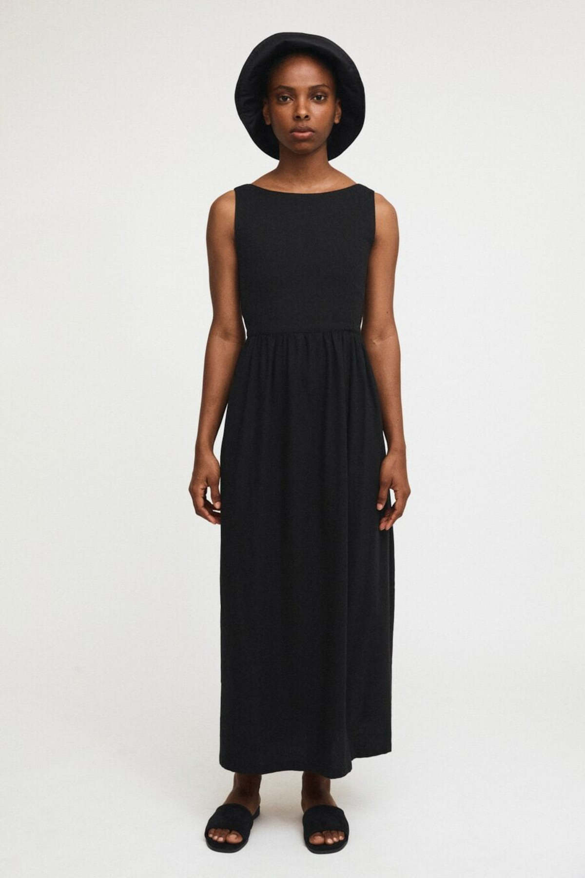 RITA ROW 24SS コットン MARLENE DRESS ワンピース Marlene-Dress---Black-
