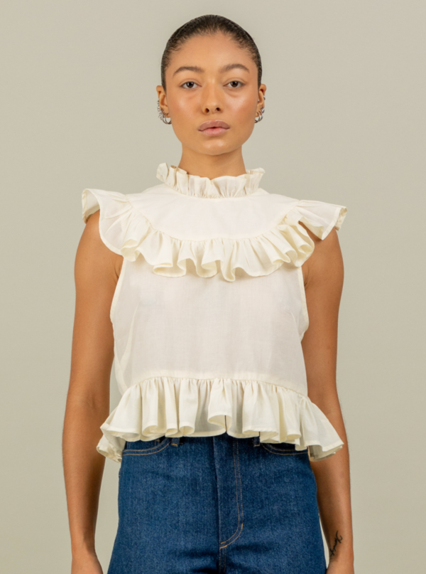 Jupe Matilda Jane Chambray Motif Cerf-volant - Taille 6 - Coton