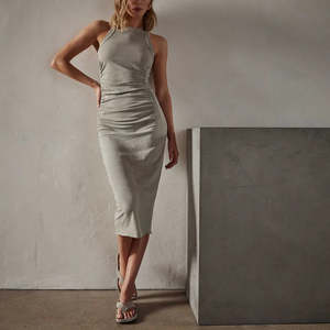 james perse ruched sleeveless dress Ruched Tank Dress