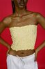 AZUR Crumpled Silk Bustier - Reseda - Thumbnail 1