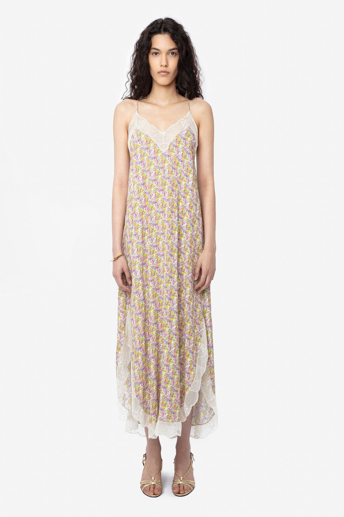 ZADIG&VOLTAIRE シルク ドレス 花柄 Ristyl Silk Dress dress black women | Zadig&Voltaire