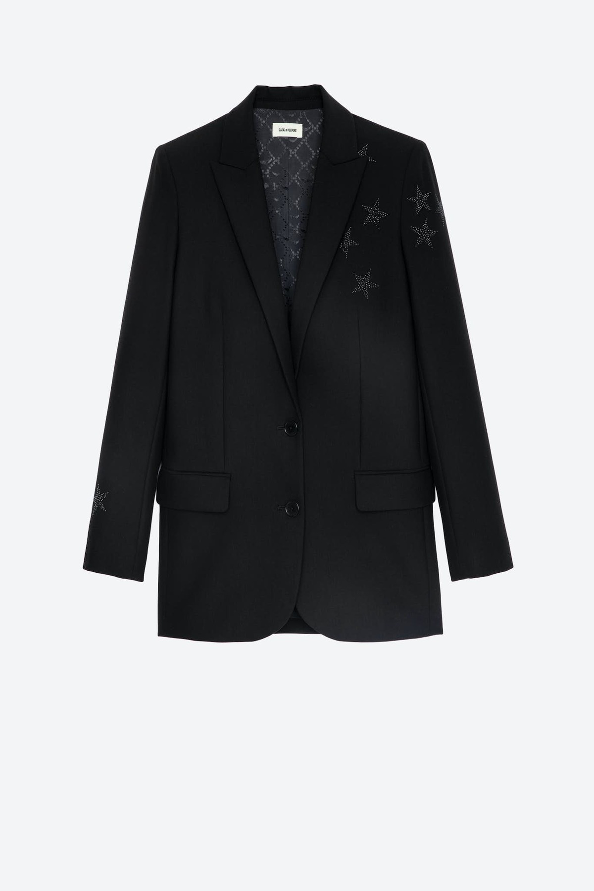 Zadig & Voltaire Viva Strass Star Blazer Black Garmentory