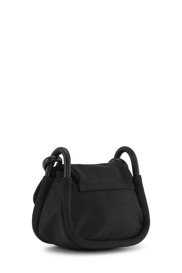 Ganni Knot Mini Flap Over - Black | Garmentory