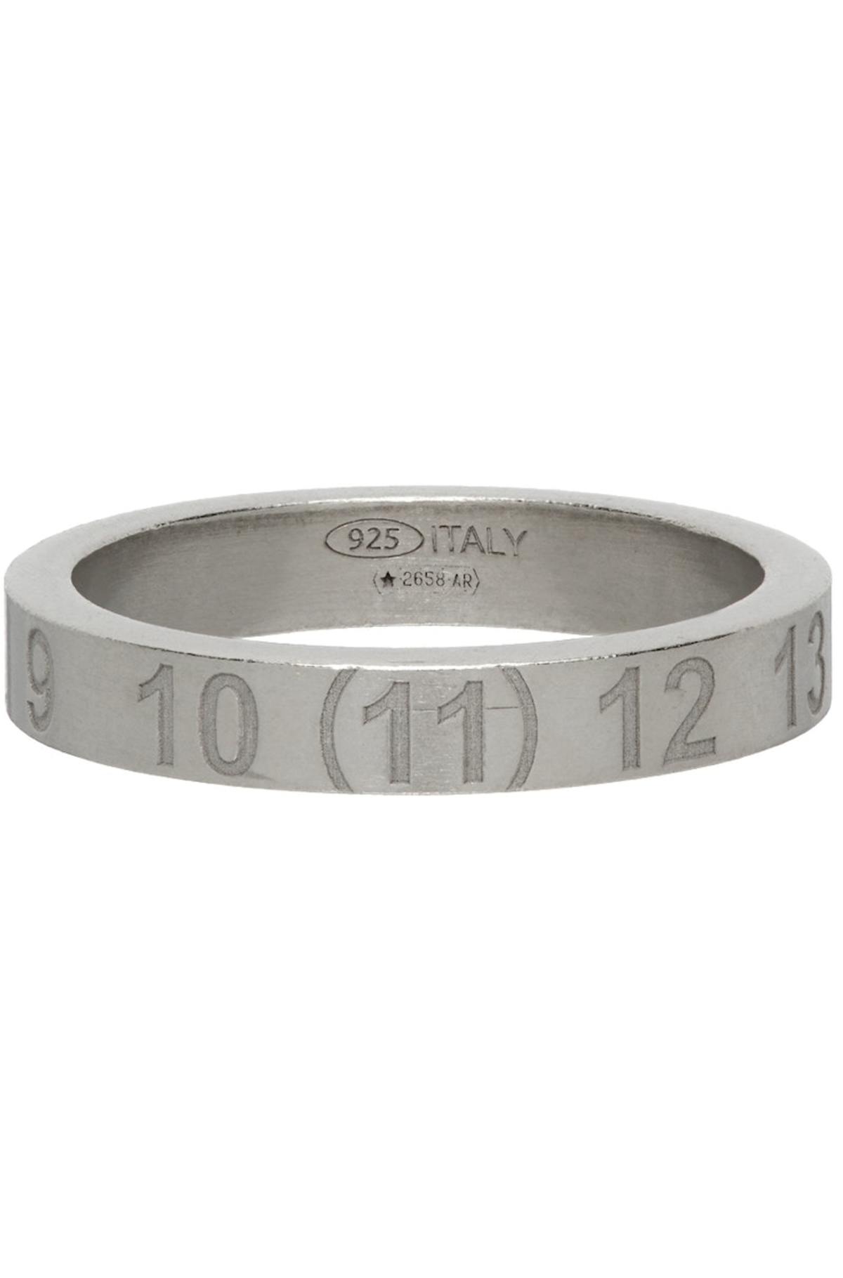 Maison Margiela Small Numbers Ring - Silver | Garmentory