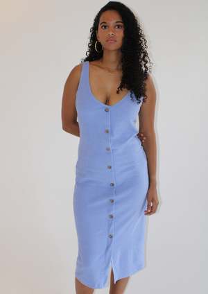 Leset Virginia Dress - Blue | Garmentory