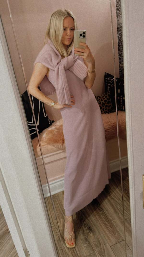 By Malene Birger Lilo Ribbed Knit Dress - Lilac