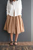 Album di Famiglia TC Pleated Skirt - Pottery - Thumbnail 4