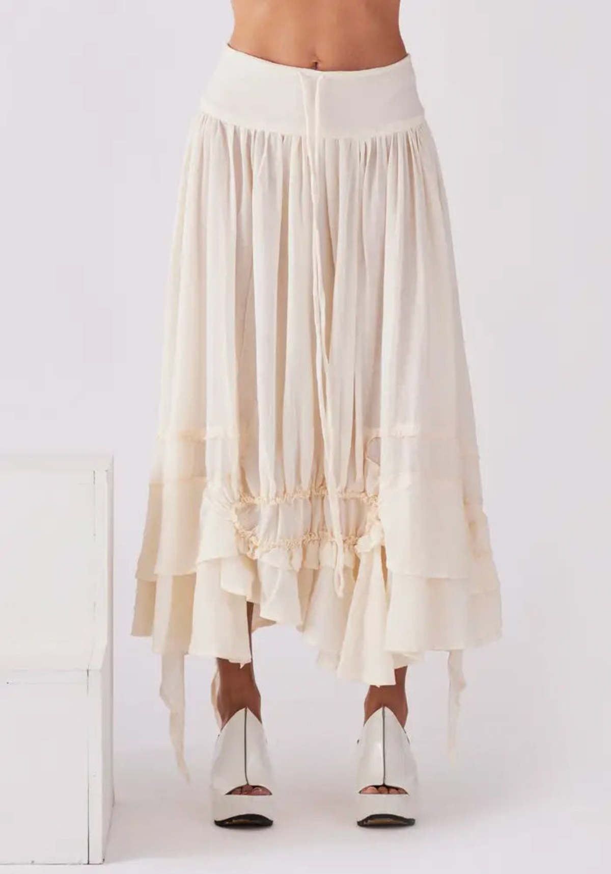 [BOHEMSEO] SHEER LAYERED SKIRT /追跡付 Skirts | Luxe Boho Layered Mesh Maxi Skirt | Poshmark