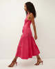 Veronica Beard Austyn Tiered Dress - Fuchsia - Thumbnail 2